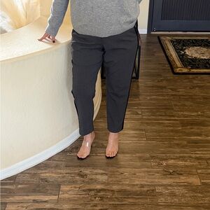 Gray and Black Ankle Pants